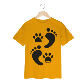 Nome do produto Camiseta Infantil Cachorro Pegadas