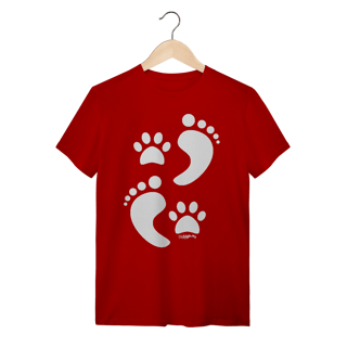 Nome do produto Camiseta Cachorro Pegadas