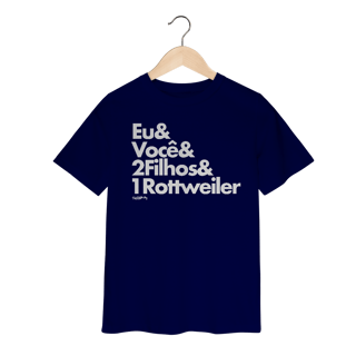 Nome do produto Camiseta Infantil 2 Filhos e 1 Cachorro Rottweiler