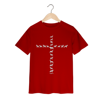 Nome do produto Camiseta Infantil Cachorro Cruz - Amizade Fiel