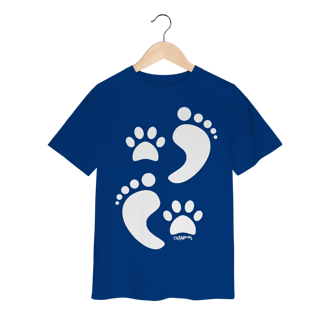 Nome do produto Camiseta Infantil Cachorro Pegadas