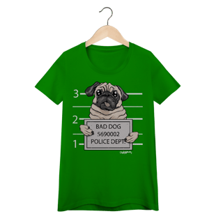 Nome do produto Baby Look Pug Bad Dog