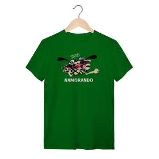 Nome do produto Camiseta Cachorro Status Namorando
