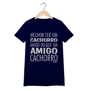 Nome do produto Baby Look Cachorro Amigo ou Amigo Cachorro