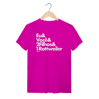 Nome do produto Camiseta 2 Filhos e 1 Cachorro Rottweiler