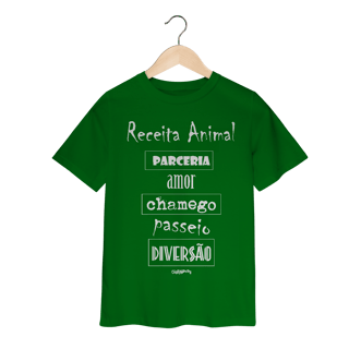 Nome do produto Camiseta Infantil Cachorro Receita Animal