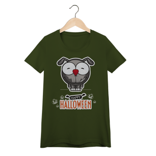 Nome do produto Baby Look Happy Halloween Cartoon Doggy