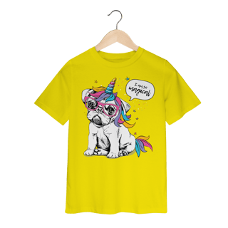 Nome do produto Camiseta Infantil Bulldog Francês Unicórnio - I am So Magical