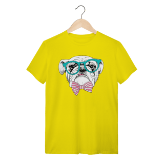 Nome do produto Camiseta Bulldog Inglês de Óculos e Gravatinha