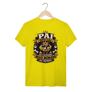 Nome do produto Camiseta Pai Oficial do Cachorro Mais Mimado do Mundo