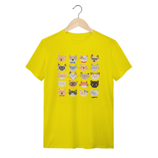 Nome do produto Camiseta Cats Emoticons