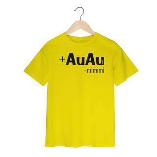 Nome do produto Camiseta Infantil Mais AuAu e Menos Mimimi