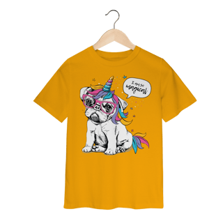 Nome do produto Camiseta Infantil Bulldog Francês Unicórnio - I am So Magical