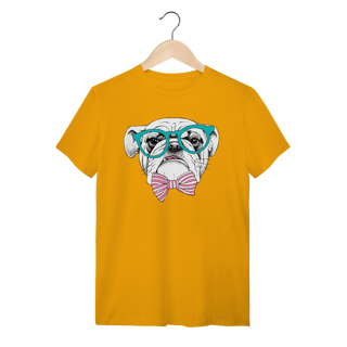 Nome do produto Camiseta Bulldog Inglês de Óculos e Gravatinha