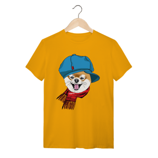 Nome do produto Camiseta Spitz Alemão de Boina e Cachecol