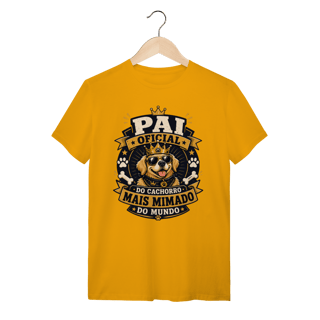 Nome do produto Camiseta Pai Oficial do Cachorro Mais Mimado do Mundo