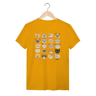 Nome do produto Camiseta Cats Emoticons