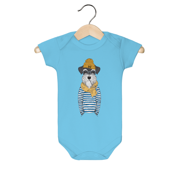 Body Bebê Schnauzer Marinheiro