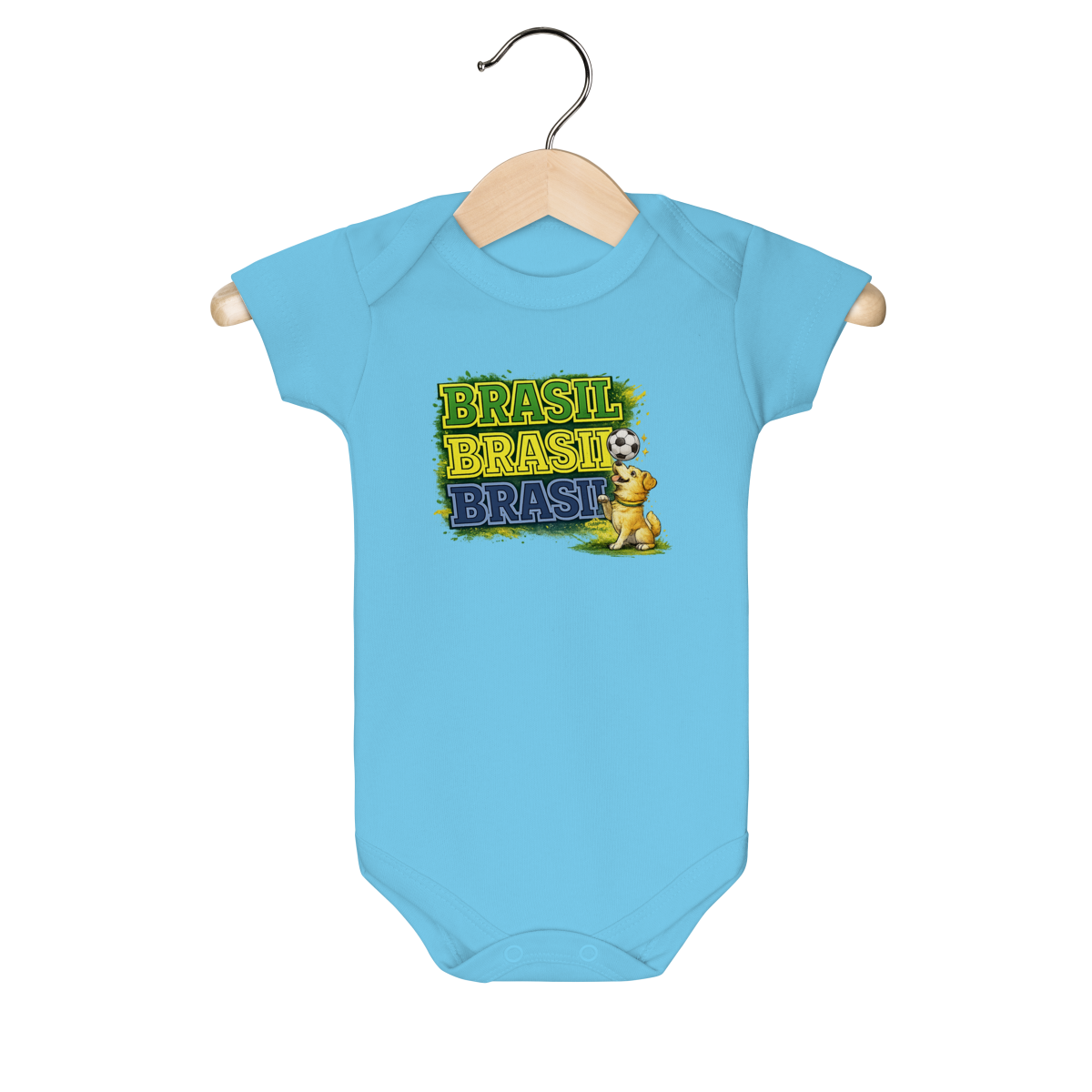 Nome do produto: Body Bebê Vira-Lata Caramelo Brasil