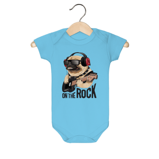 Body Bebê Pug On The Rock