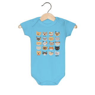 Nome do produto Body Bebê Cats Emoticons