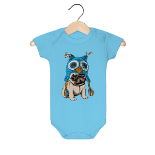Nome do produto Body Bebê Pug Coruja