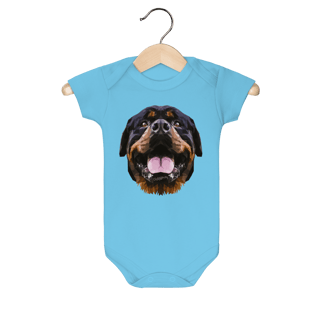 Nome do produto Body Bebê Rottweiler Low Poly