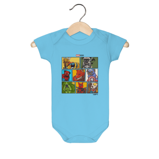 Nome do produto Body Bebê Marvel Dogs Super Heróis