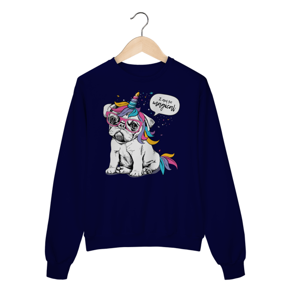 Moletom Blusão Bulldog Francês Unicórnio - I am So Magical