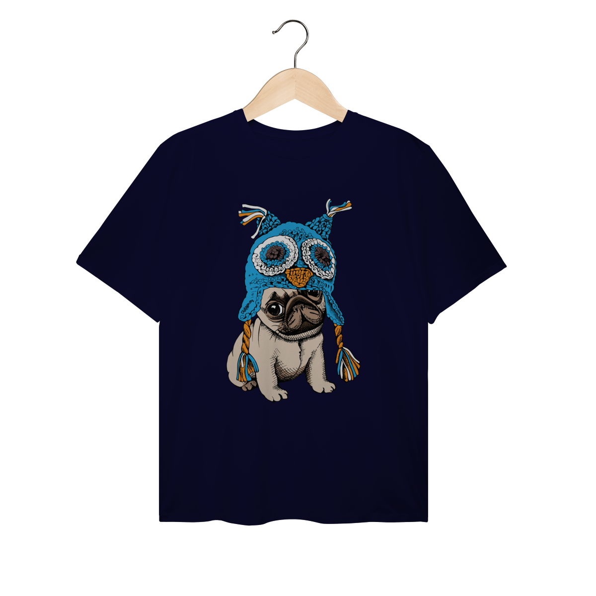 Nome do produto: Camiseta Plus Size Pug Coruja