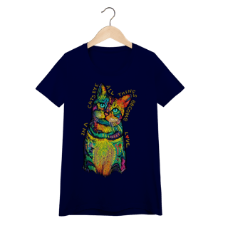 Nome do produto Baby Look Gato - In a Cat’s Eye
