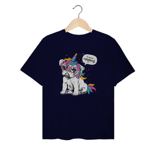 Nome do produto Camiseta Plus Size Bulldog Francês Unicórnio - I am So Magical