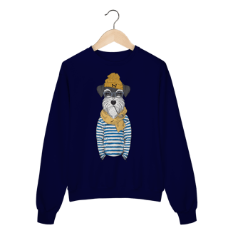 Nome do produto Moletom Blusão Schnauzer Marinheiro