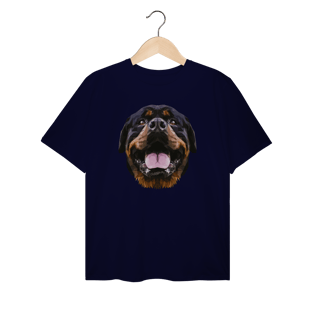 Nome do produto Camiseta Plus Size Rottweiler Low Poly