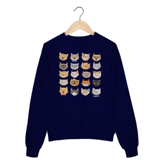 Nome do produto Blusão Moletom Cats Emoticons