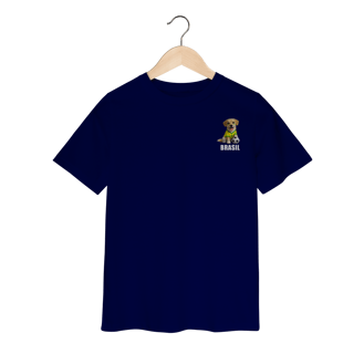 Nome do produto Camiseta Infantil Brasil Cachorrinho Futebol