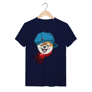 Nome do produto Camiseta Spitz Alemão de Boina e Cachecol