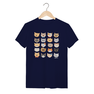 Nome do produto Camiseta Cats Emoticons