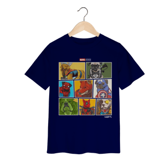 Nome do produto Camiseta Infantil Marvel Dogs Super Heróis