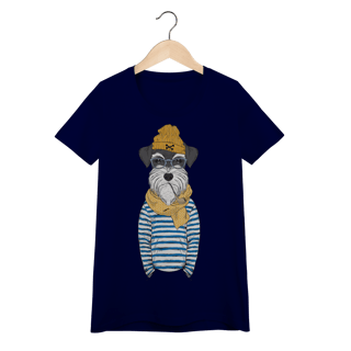 Nome do produto Baby Look Schnauzer Marinheiro