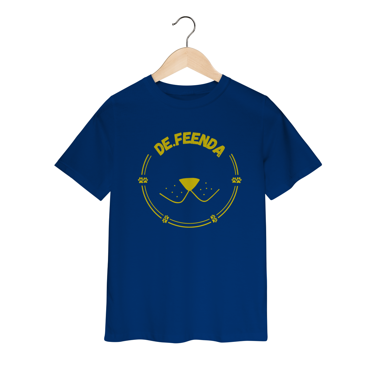 Nome do produto: Camiseta Infantil De.Feenda Brasil