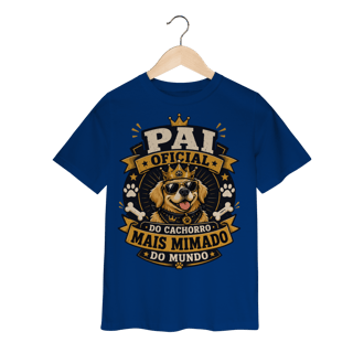 Nome do produto Camiseta Infantil Pai Oficial do Cachorro Mais Mimado do Mundo