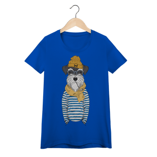 Nome do produto Baby Look Schnauzer Marinheiro