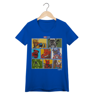 Nome do produto Baby Look Marvel Dogs Super Heróis