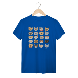 Nome do produto Camiseta Cats Emoticons