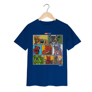 Nome do produto Camiseta Infantil Marvel Dogs Super Heróis