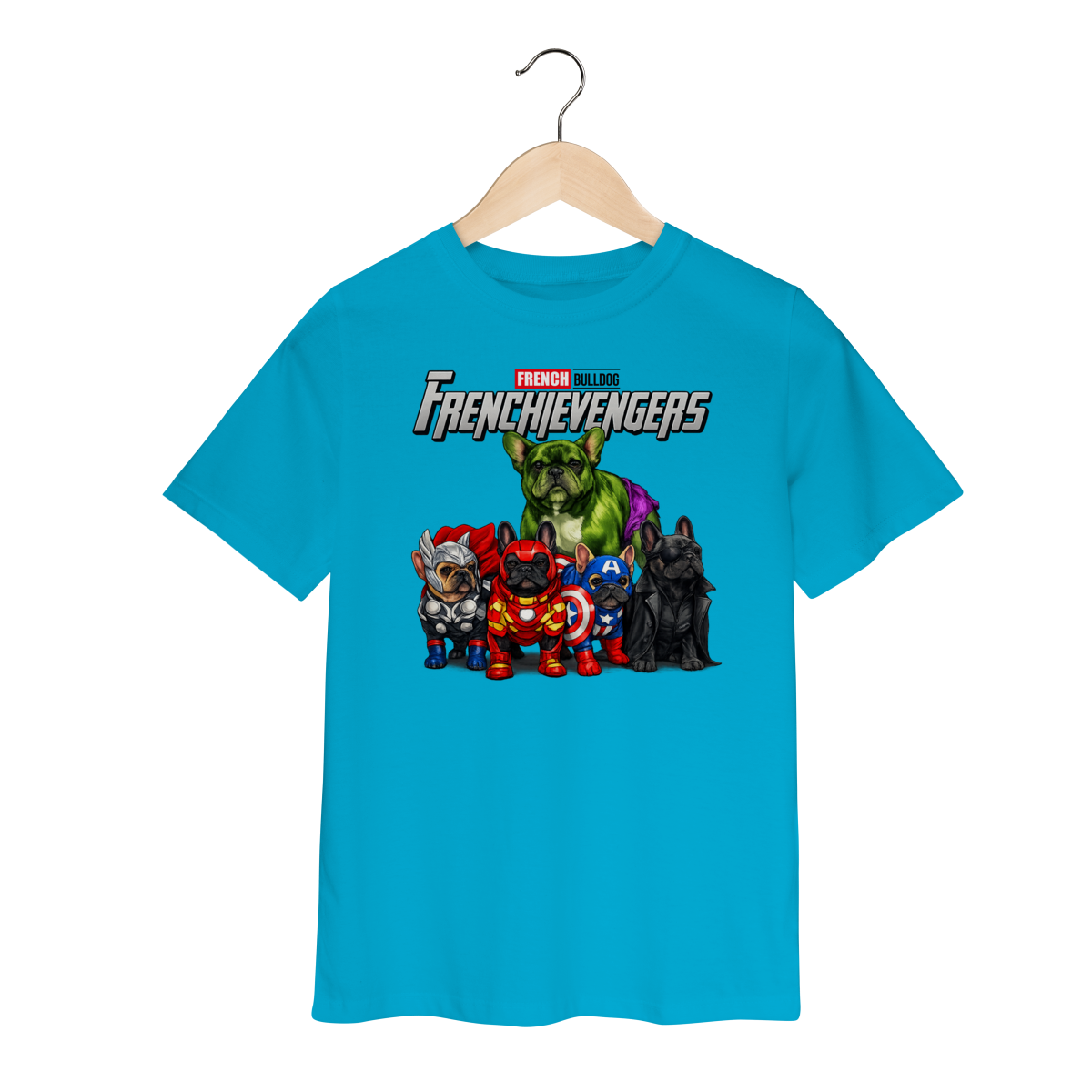 Nome do produto: Camiseta Infantil Frenchievengers