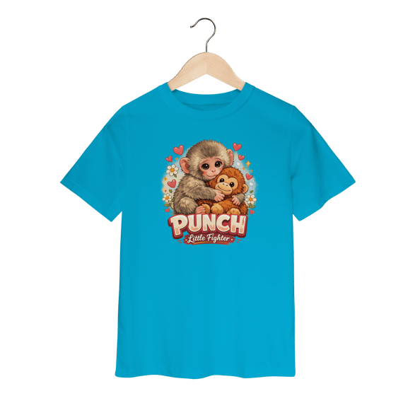 Camiseta Infantil Macaco Punch
