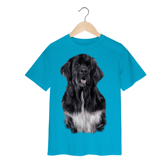 Camiseta Infantil Terra Nova Preto Realista
