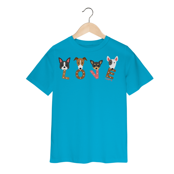 Camiseta Infantil Cachorro Love